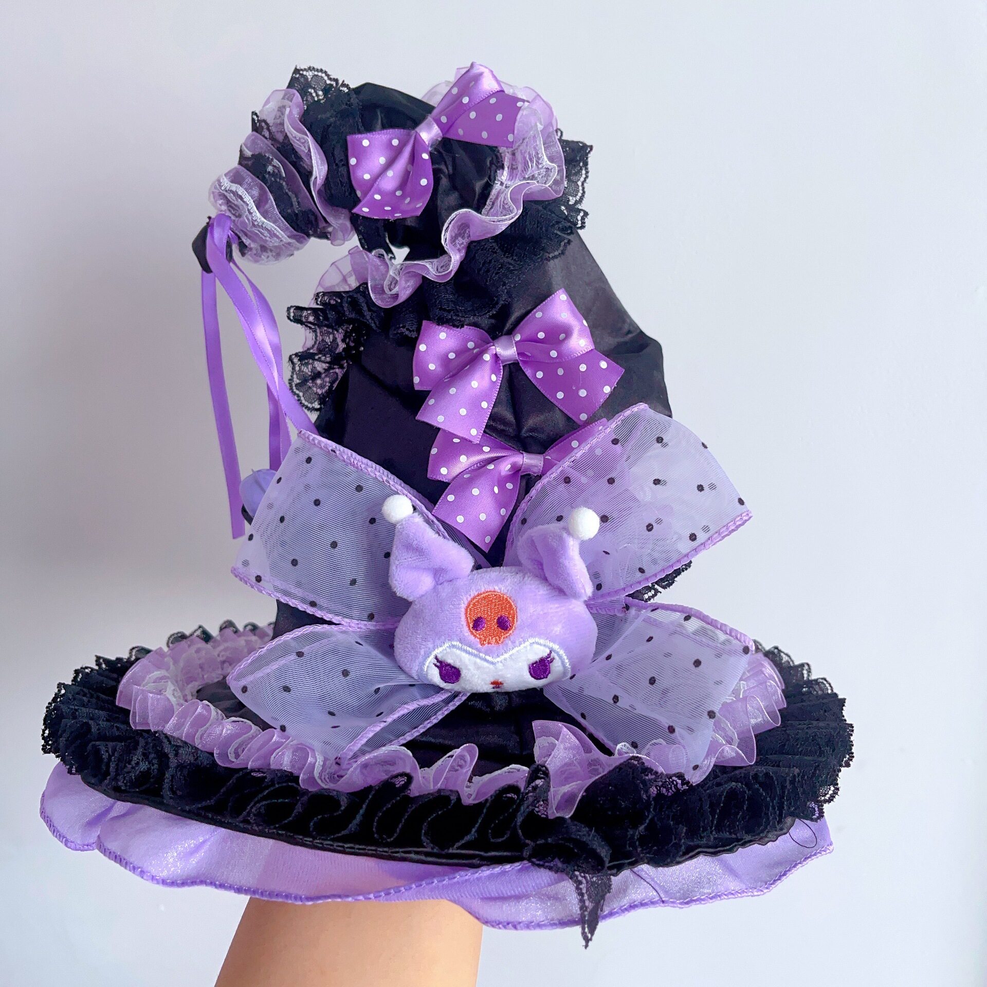 库洛米魔法帽儿童万圣节cos女童卡通帽子酷洛米角色扮演类用品