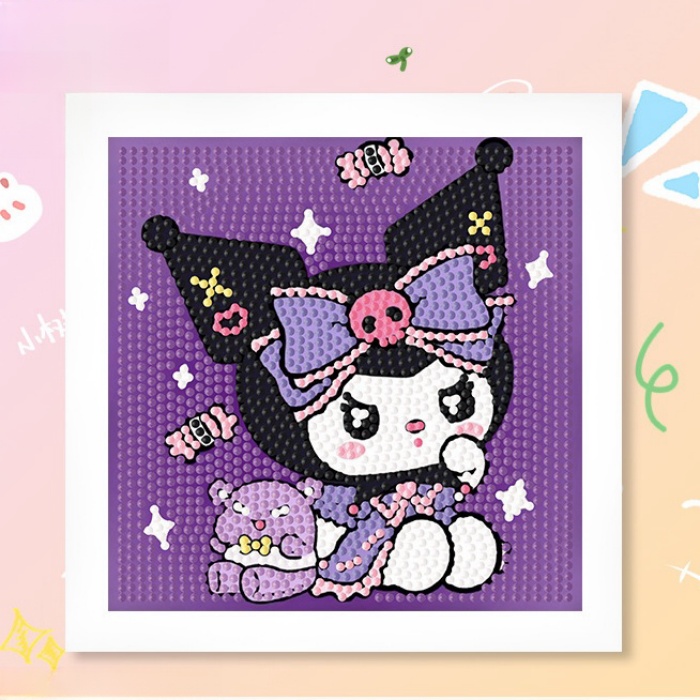 库洛米钻石贴画手工制作点钻