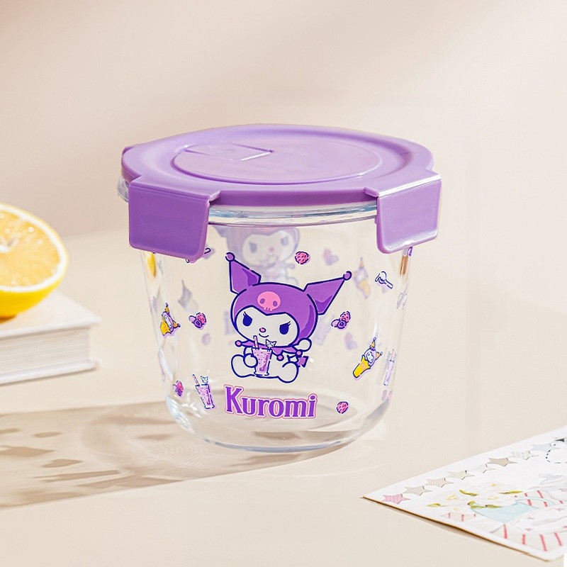 库洛米玻璃饭盒可进微波炉高硼硅酷乐米保鲜盒骷髅米便当碗可乐米,收纳整理,食物收纳盒,淘宝优惠券,粉丝福利购,淘宝优惠卷