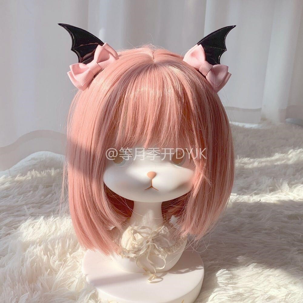 恶魔翅膀发夹蝙蝠边夹Lolita头饰