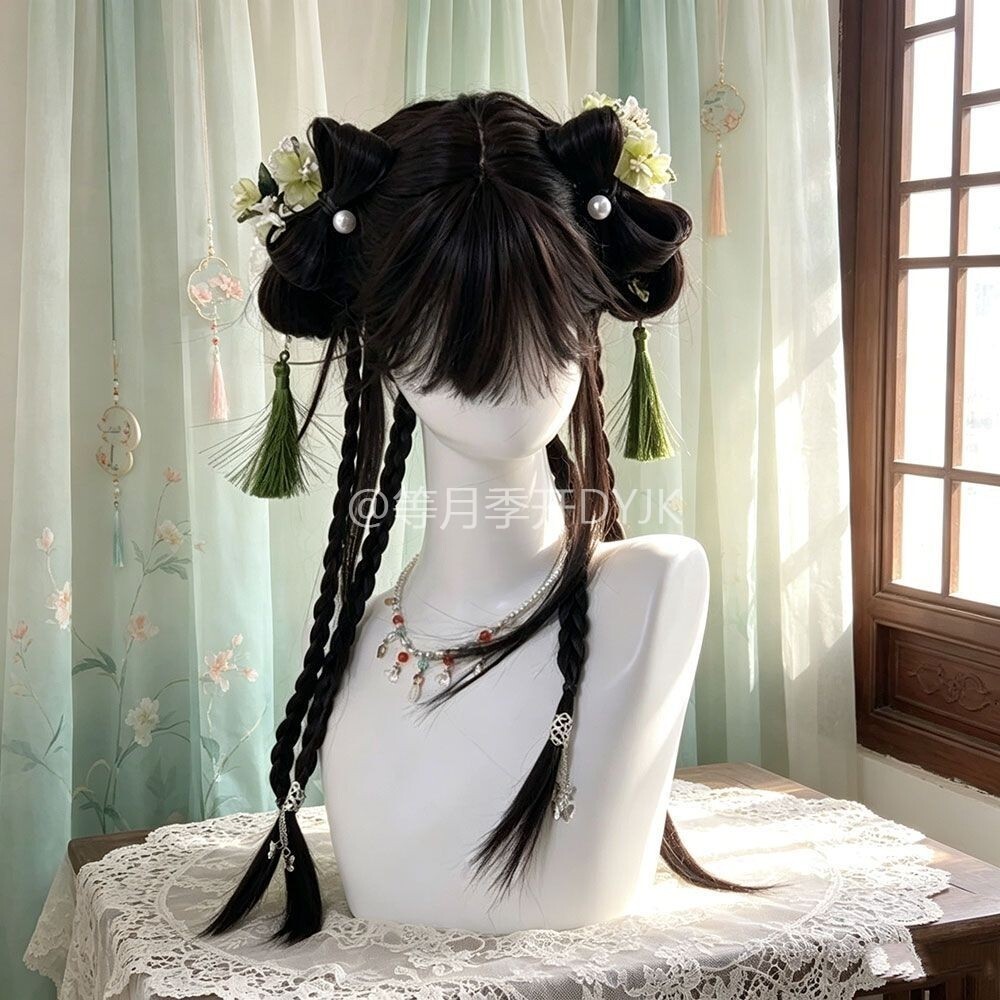 中华娘假发古风小师妹cos女长发