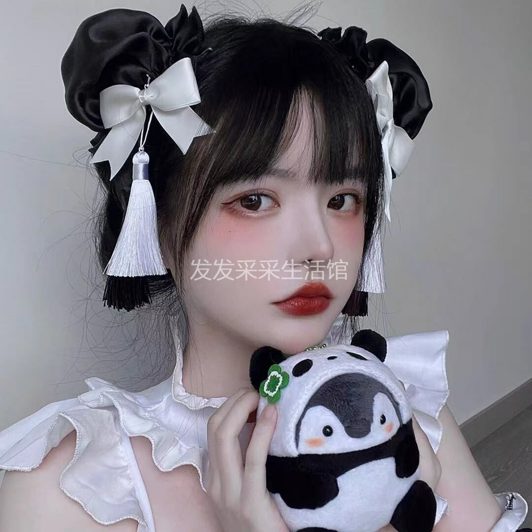 原创中华风Lolita蝴蝶结发