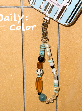 Daily Color海盐夏日原创手机链垫片承重挂绳手腕手机挂饰高级ins