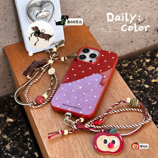 DailyColor圣诞礼物手机链手机挂绳相机挂件包挂手腕绳垫片防丢