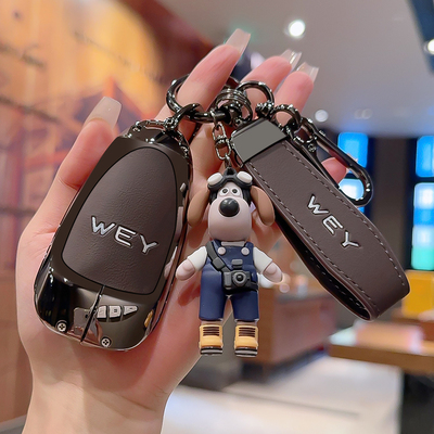 合金真皮高端轻奢魏派钥匙套