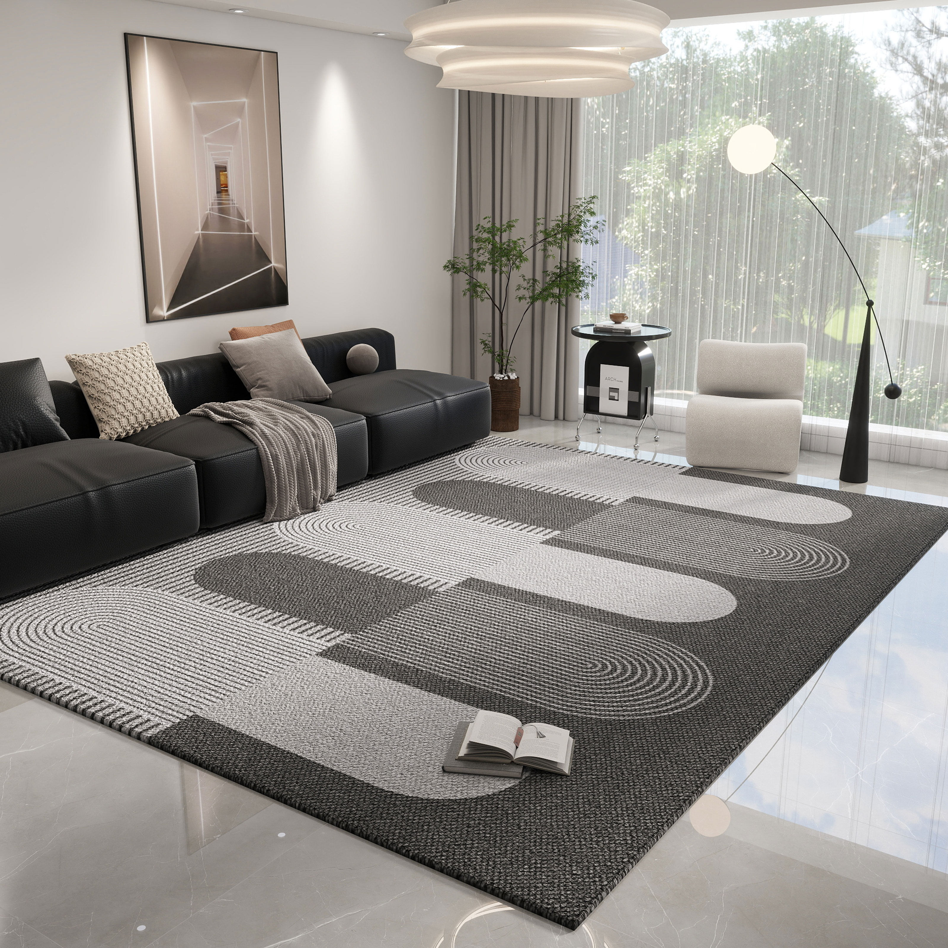 轻奢法式复古卧室地毯客厅高级感