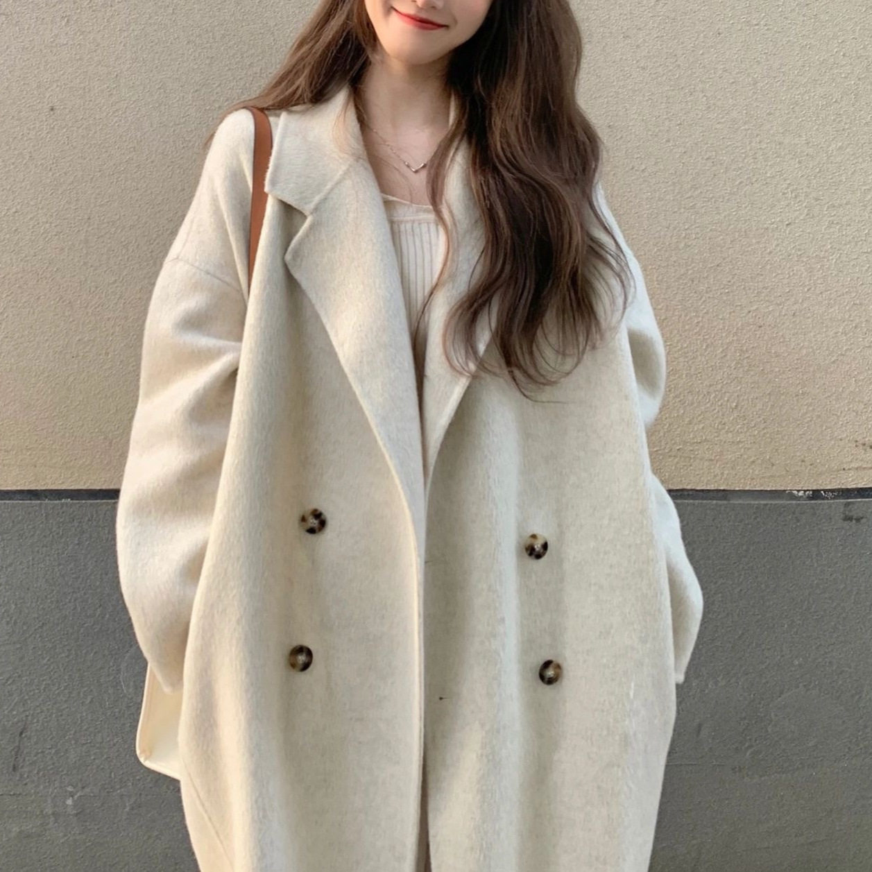 毛呢大衣女长款外套2026