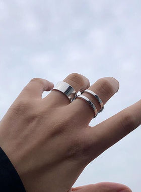 开口单身戒轻奢朋克男士