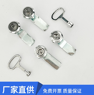 海坦MS705三角鎖轉(zhuǎn)舌鎖 MS406一字鎖垃圾箱鎖柜鎖配電柜圓柱鎖