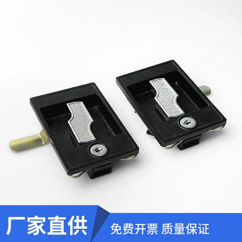密集架闪电锁铁皮更衣文件置物柜工具箱更黑色方锁 密集架配件锁图片