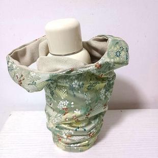 传家壶mini保护套布包茶壶袋日式可携式水杯套织锦缎色彩绚丽潜粉