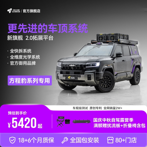AW官旗方程豹专用快拆车顶射灯