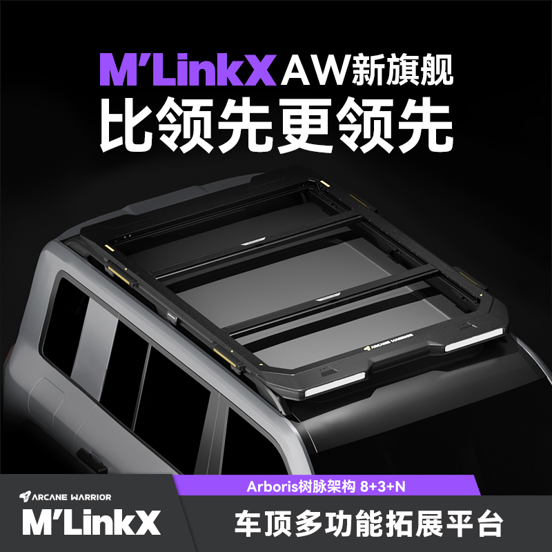 AW官旗MLinkX射灯车顶平台包安装