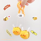 拉线飞行震动翅膀小蜜蜂钥匙扣趣味解压玩具儿童学生书包挂件饰品