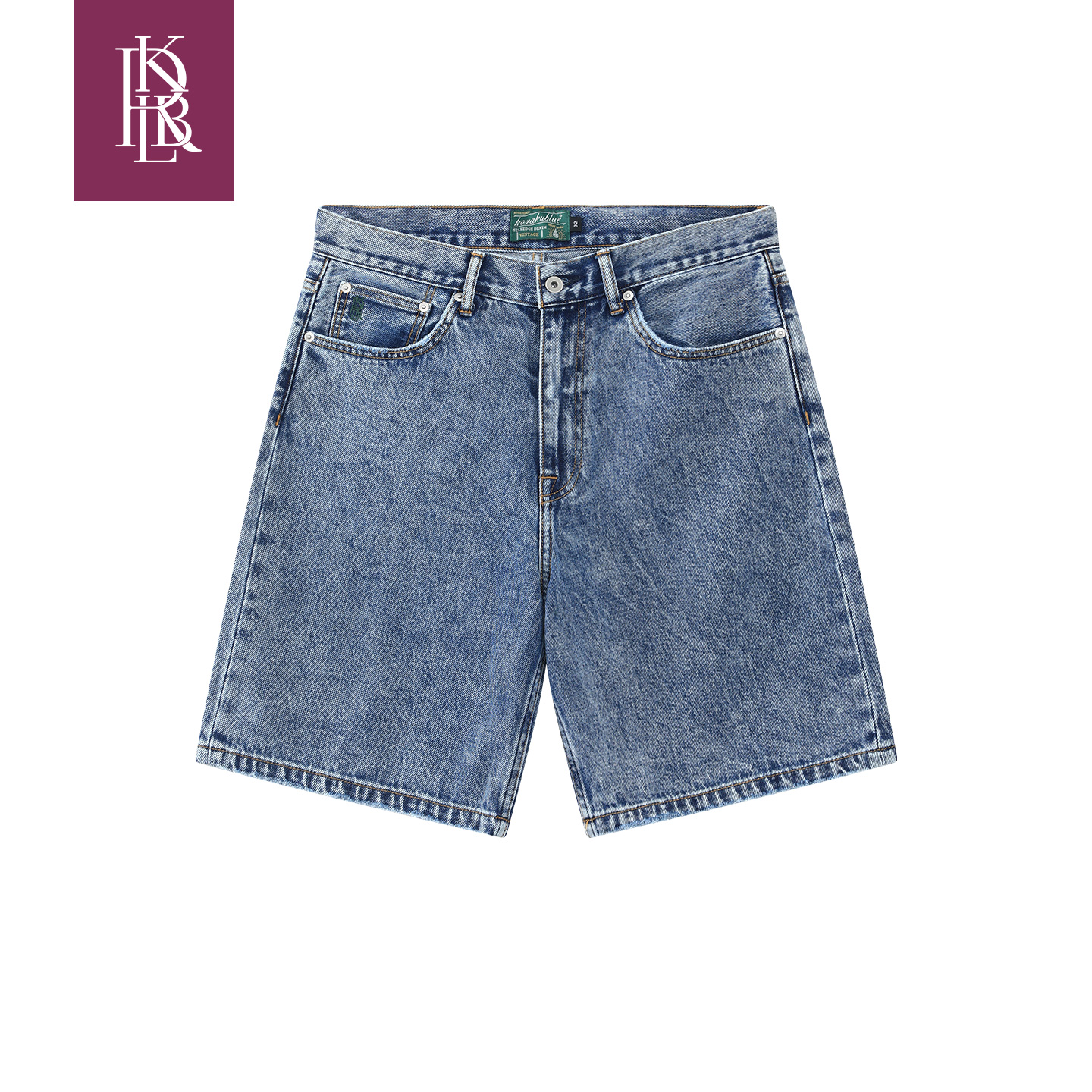 凯文克莱美式复古水洗牛仔短裤