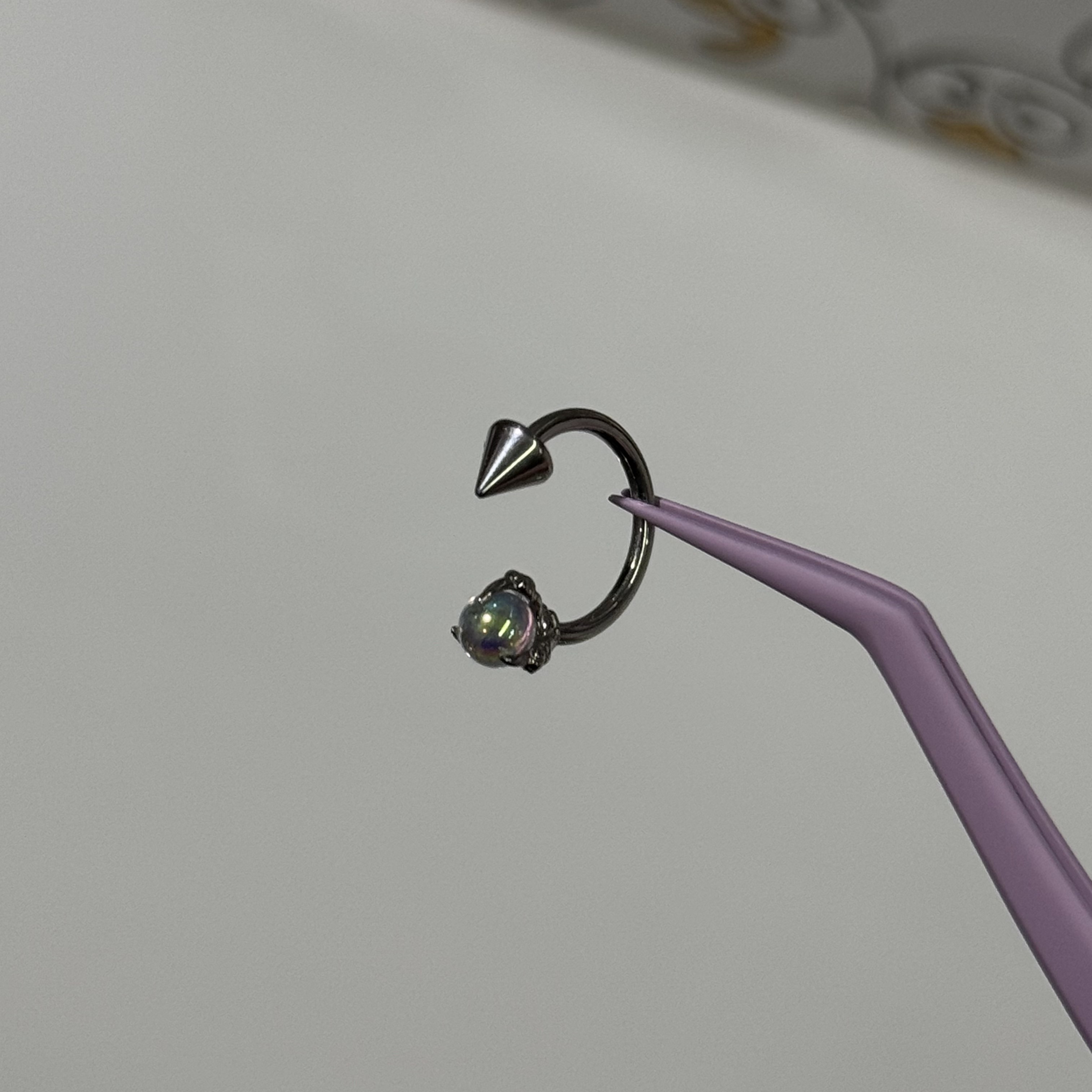 唇环钛合金马蹄环耳骨环耳环M0.9牙口内螺旋CZQY 100109,饰品/流行首饰/时尚饰品新,唇环/唇钉,淘宝优惠券,粉丝福利购,淘宝优惠卷