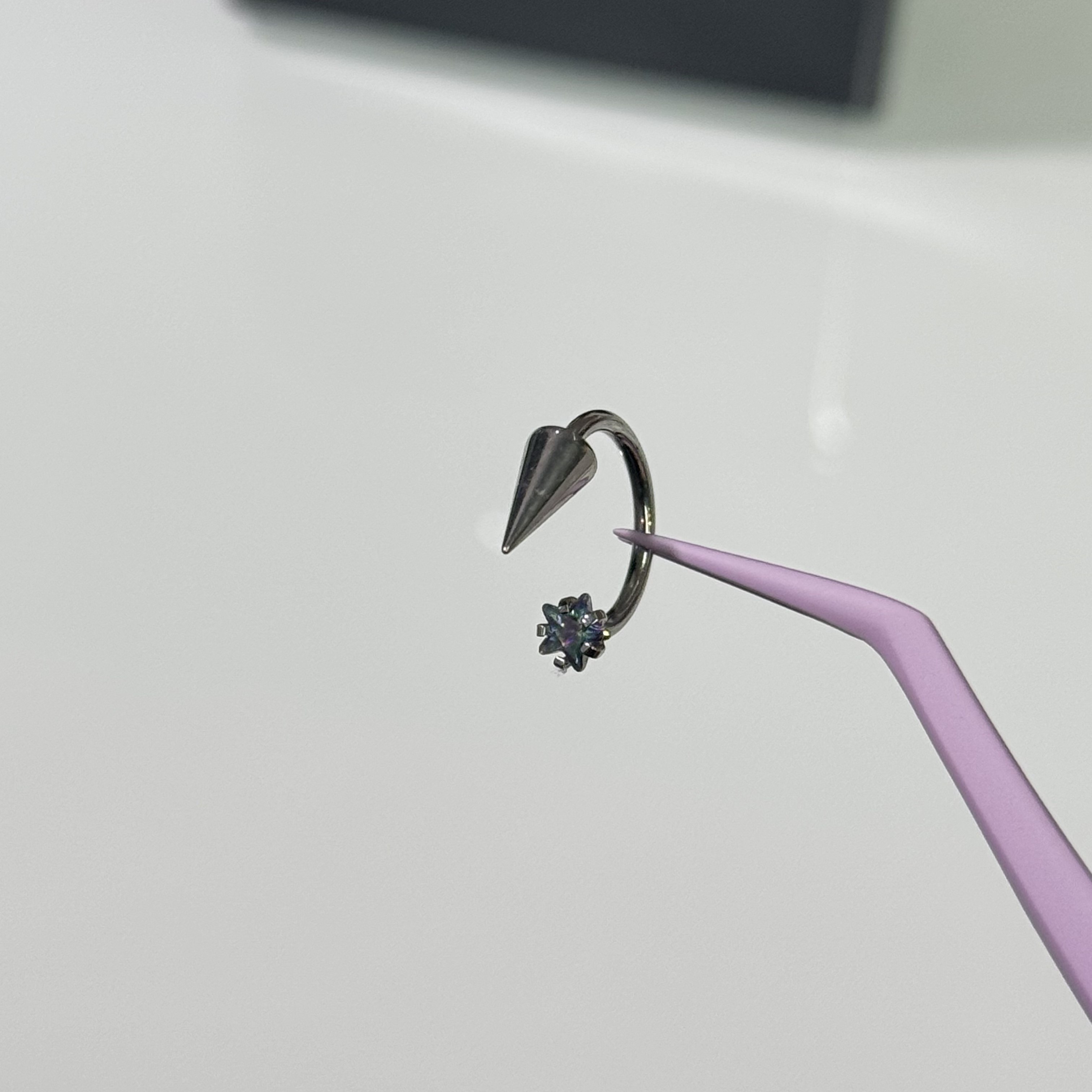 唇环钛合金马蹄环耳骨环耳环M0.9牙口内螺旋CZQY 100150,饰品/流行首饰/时尚饰品新,唇环/唇钉,淘宝优惠券,粉丝福利购,淘宝优惠卷