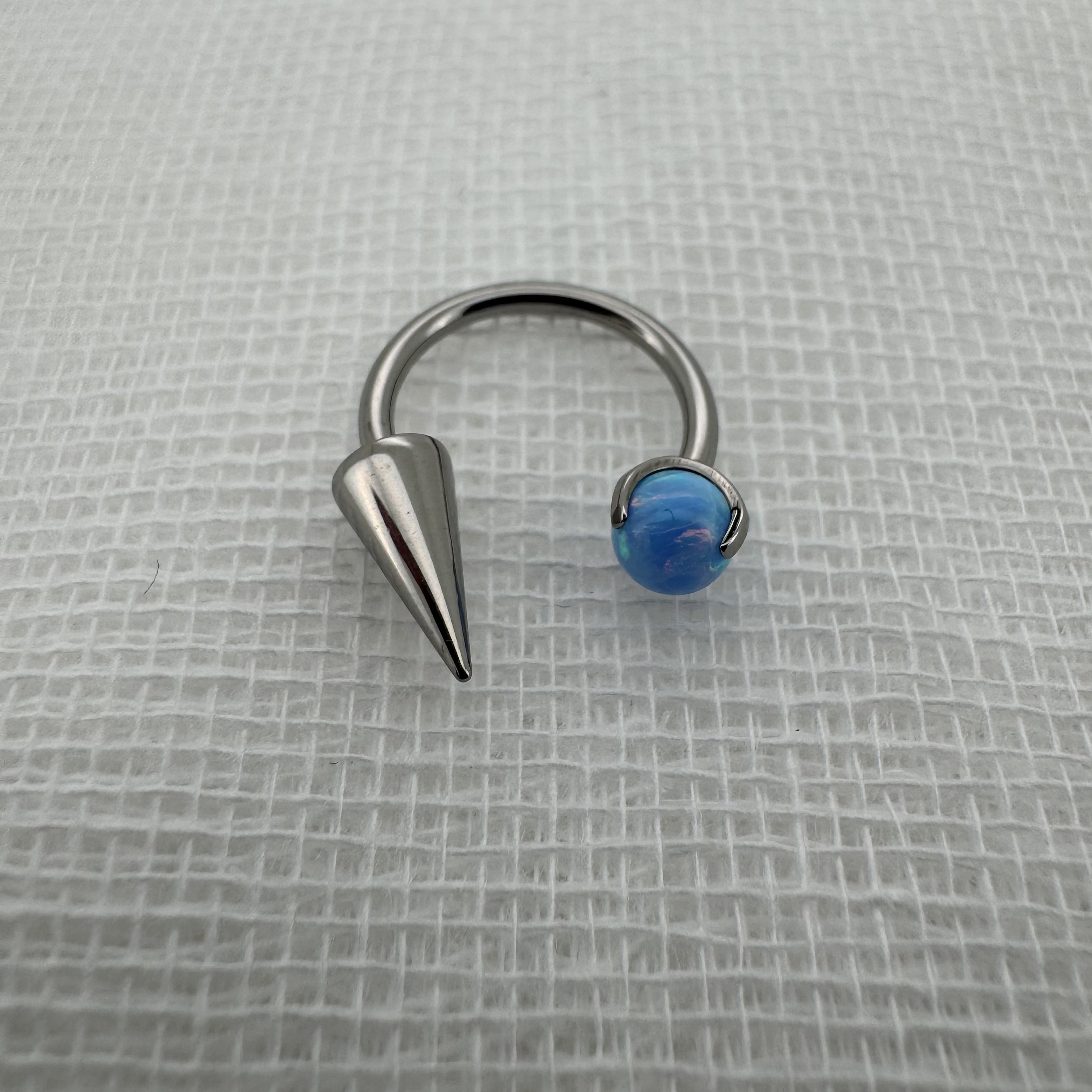 唇环钛合金马蹄环耳骨环耳环M0.9牙口内螺旋CZQY 100129,饰品/流行首饰/时尚饰品新,唇环/唇钉,淘宝优惠券,粉丝福利购,淘宝优惠卷