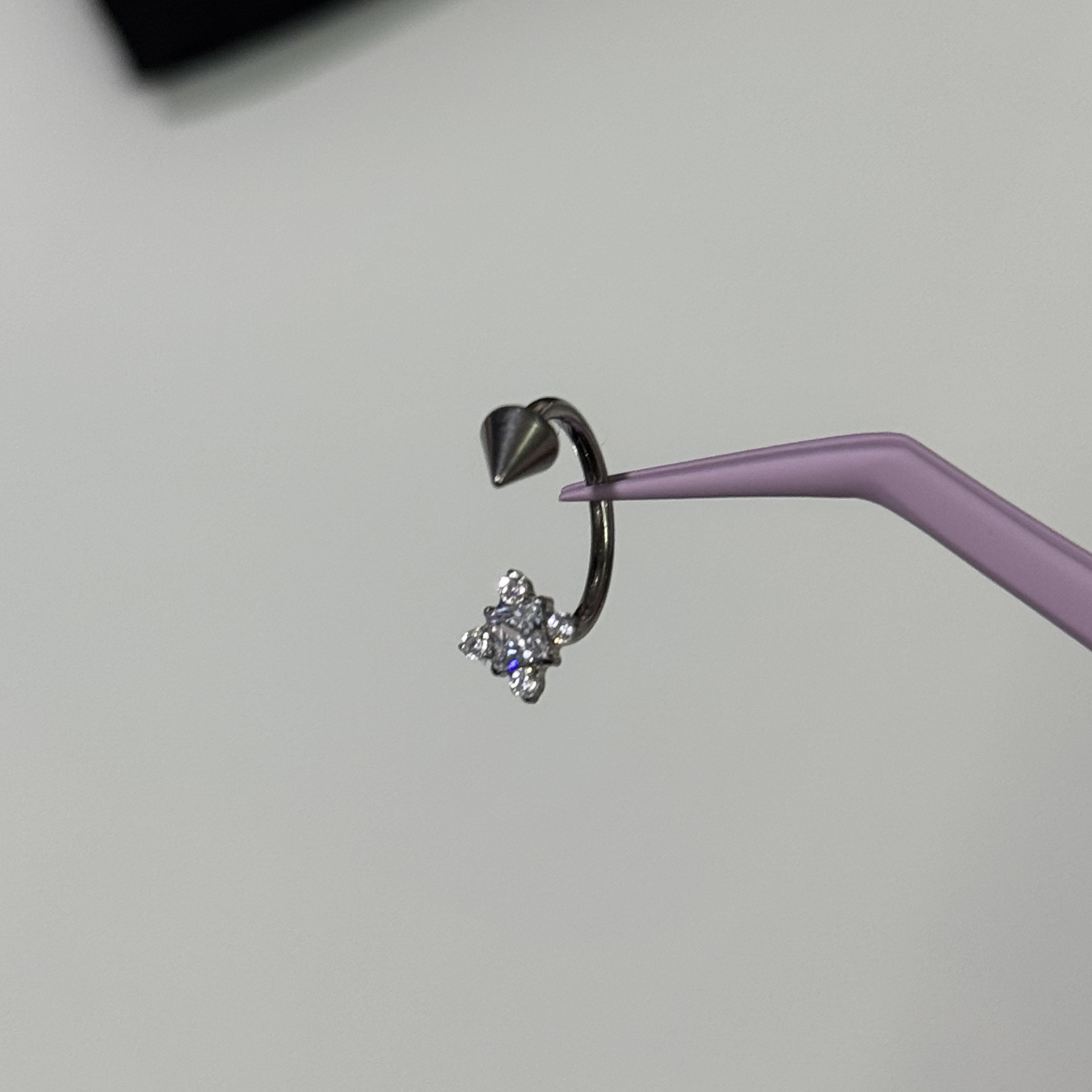 唇环钛合金马蹄环耳骨环耳环M0.9牙口内螺旋CZQY 10091,饰品/流行首饰/时尚饰品新,唇环/唇钉,淘宝优惠券,粉丝福利购,淘宝优惠卷