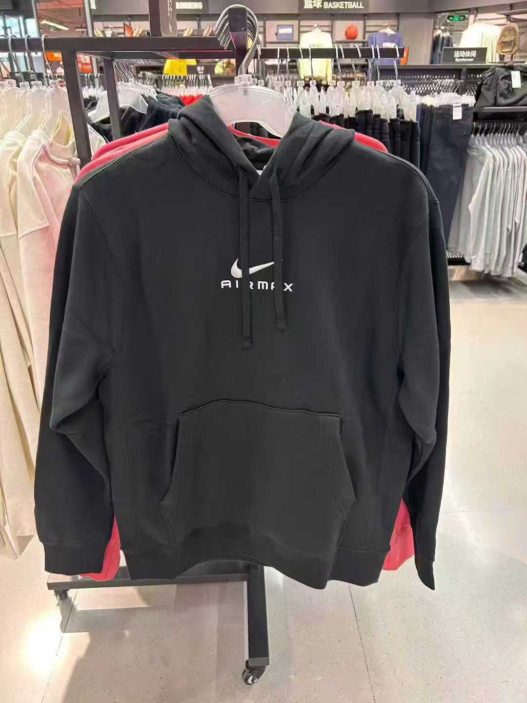 耐克男子运动休闲简约百搭加绒连帽卫衣HQ2970-010