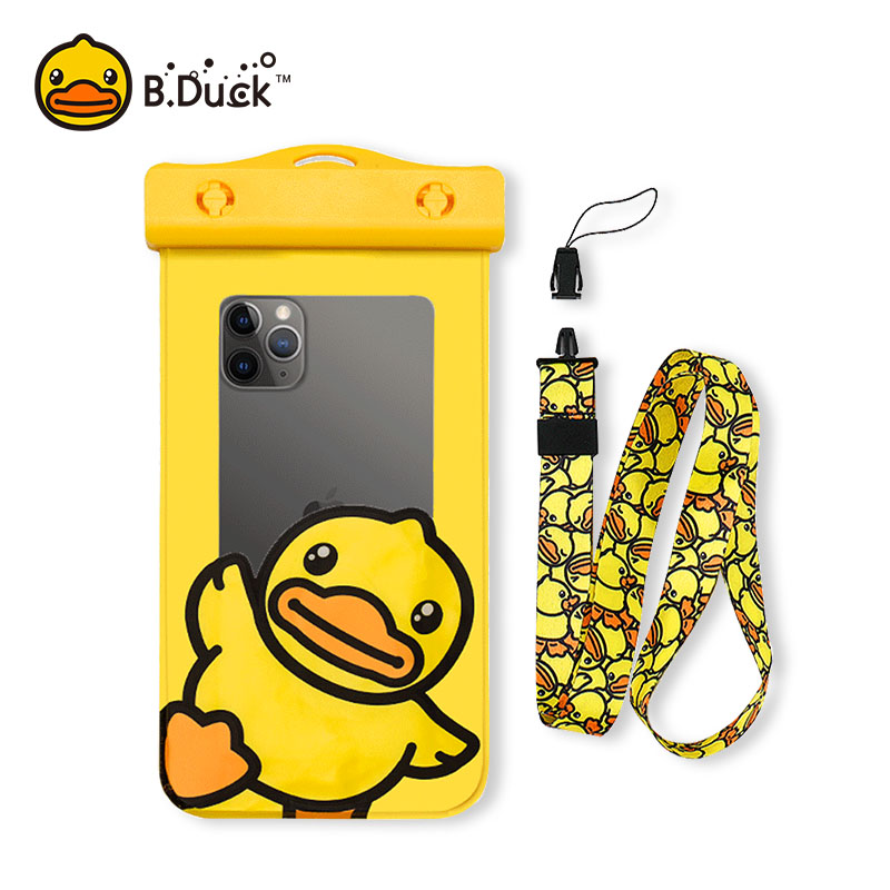 B.Duck手机防水袋游泳专用泡澡漂流可触屏高清防雨密封包手机套