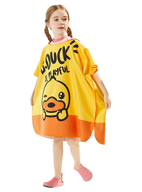 B.Duck小黄鸭儿童游泳浴袍吸水