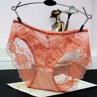 夏季新款内裤女蕾丝中腰大码性感