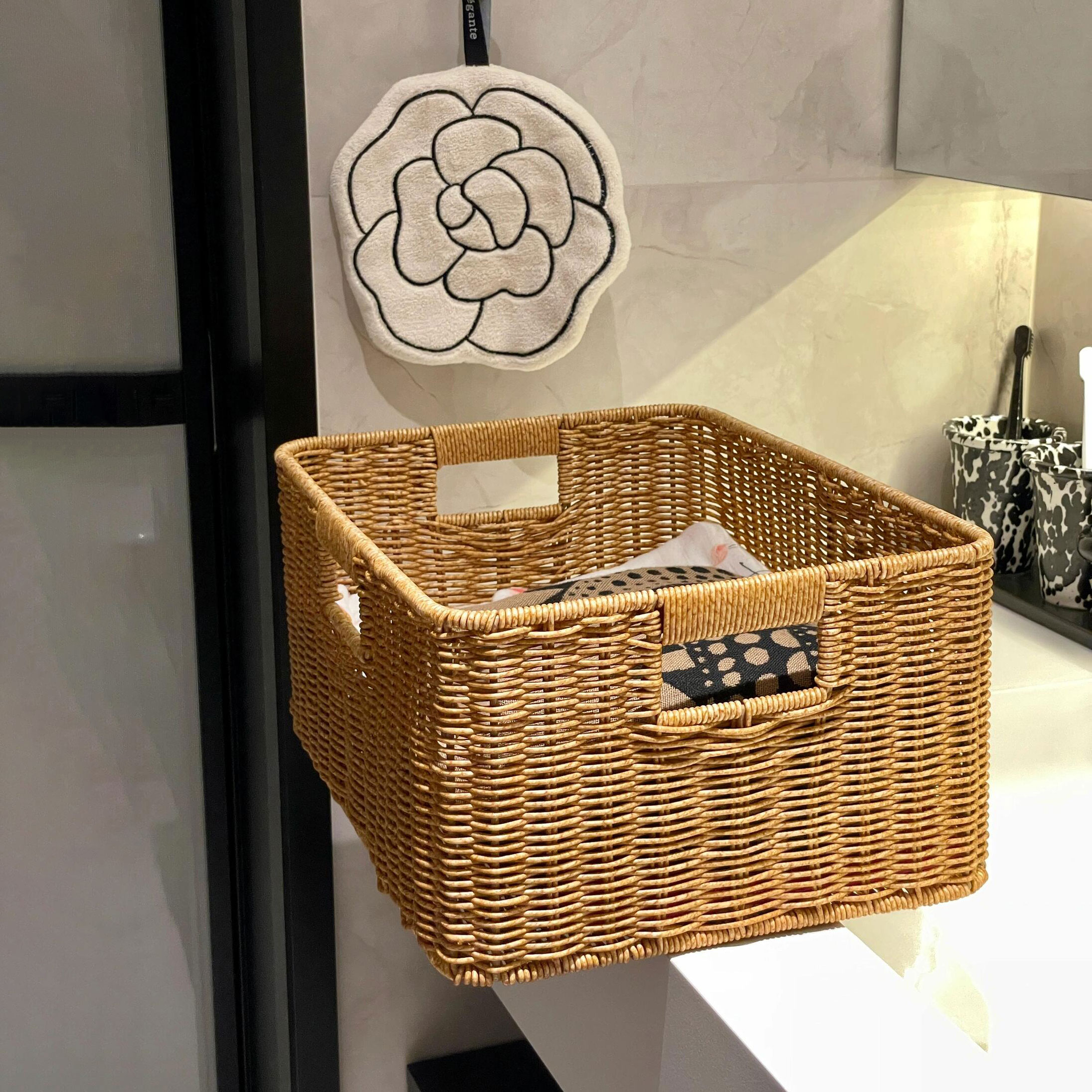 洗漱台收纳太治愈了！！