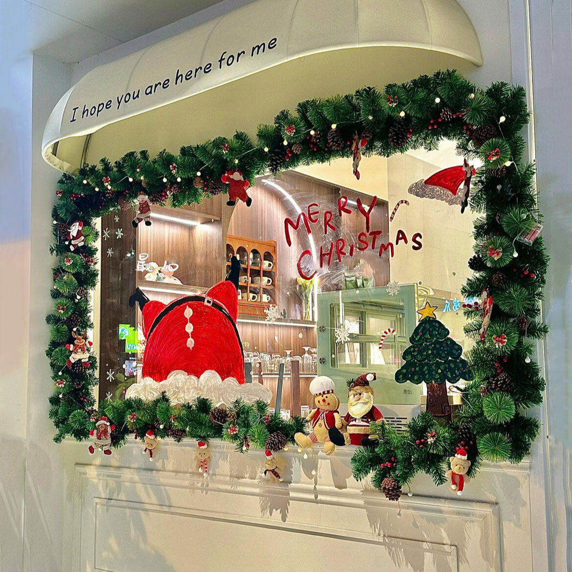 圣诞氛围拉满！藤条装饰