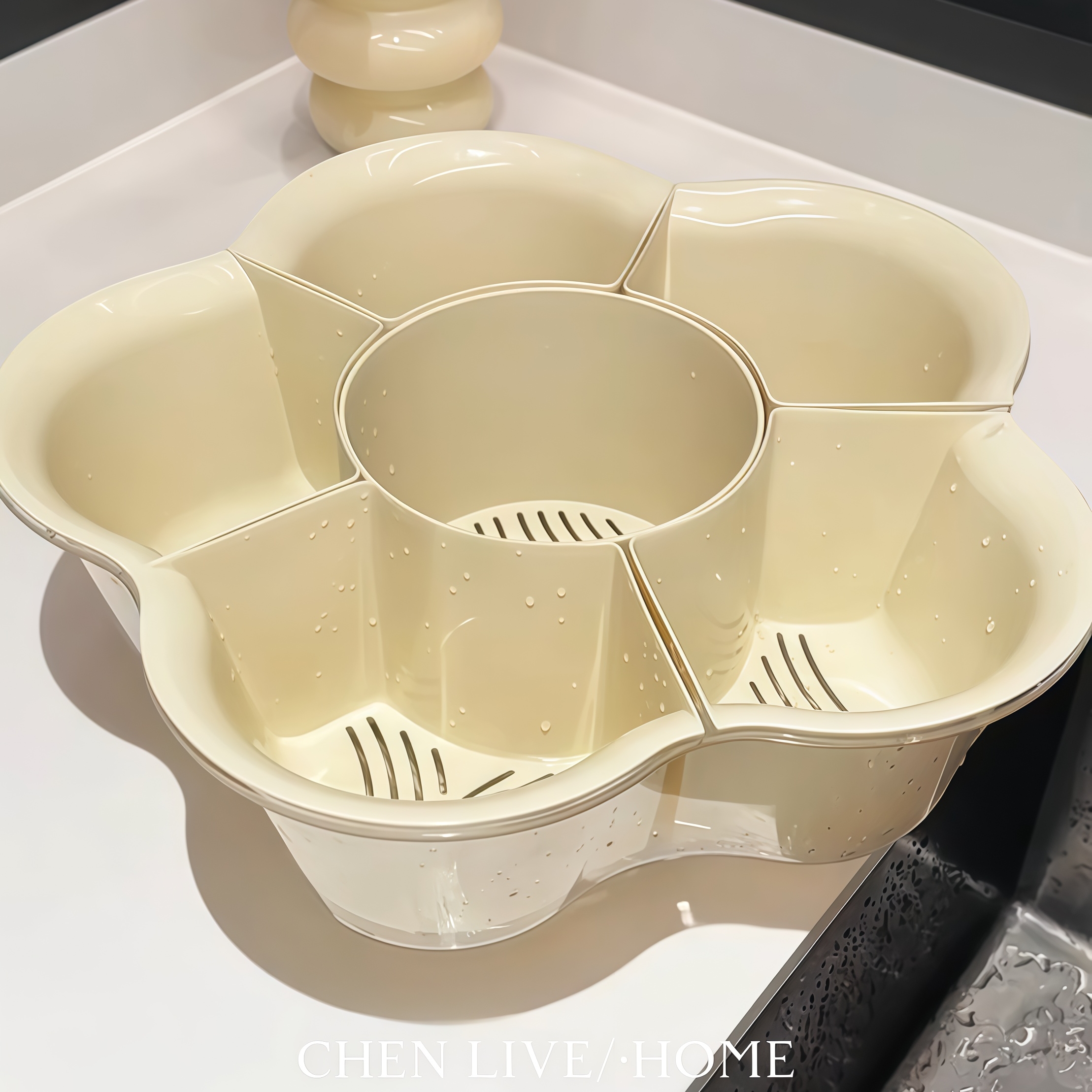 吃火锅太需要这个盘子了！！！