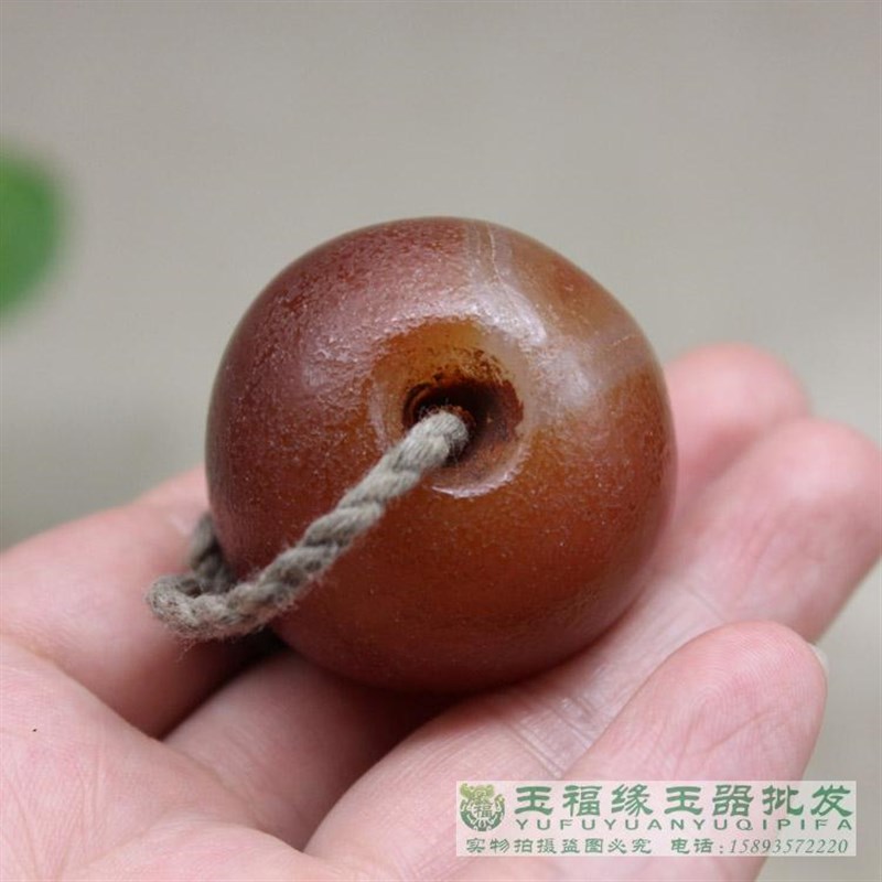 现货速发古玩杂项老顶戴花翎清代冒顶大玛瑙珠 老糖球玛瑙风化包