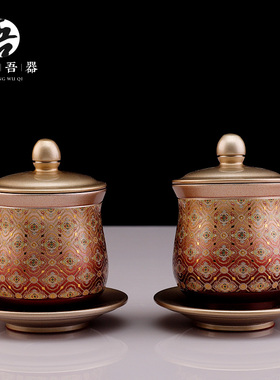 速发供供杯水杯黄铜供佛杯家用前奉观音净水杯道家神像佛供圣水杯