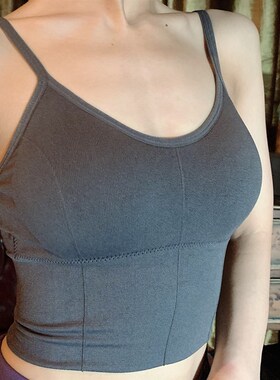 速发WYZ心防吊带背心紧身运动盖震背心背盖吊带纯色背心内搭