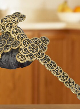 速发复古铜钱剑七星剑八卦刀金属工艺品五钱摆件仿古真铜