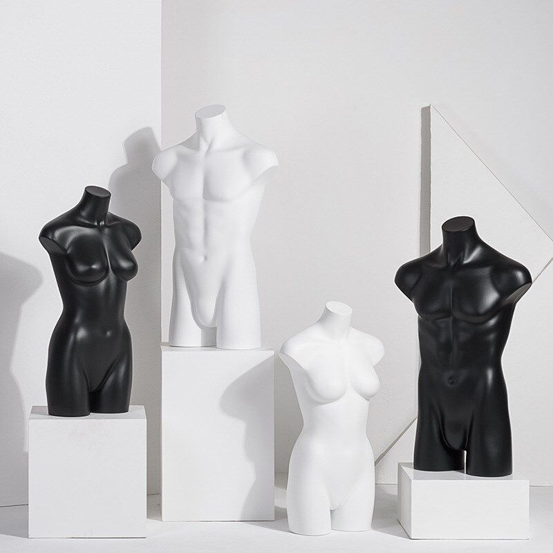 速发店分之一男台模模特道具半二展示架装服装身橱窗假人模特架