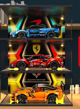 速发展示盒42凯2420迈5伦42121克尔维特积木收纳防尘罩