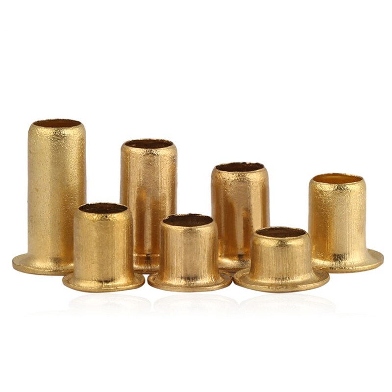 速发黄铜空心过钉铜鸡眼扣扣孔铆钉气眼铆圈M0.M1.2.2.5M4M5M6