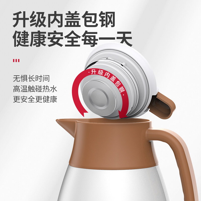 现货速发5NQJ保温壶家用玻璃内胆大容量热水瓶暖壶保温杯暖水壶保