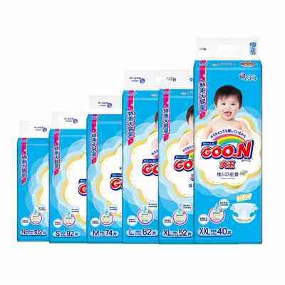 大王维e纸尿裤NB102/S92/M74/L62/XL52/XXL40短裤式L52/XL44XXL28