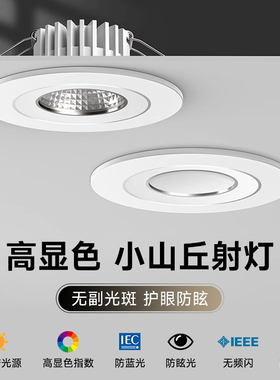 筒灯LED天花灯嵌入式射灯cob超亮酒柜展柜超薄迷你小射灯商用射灯