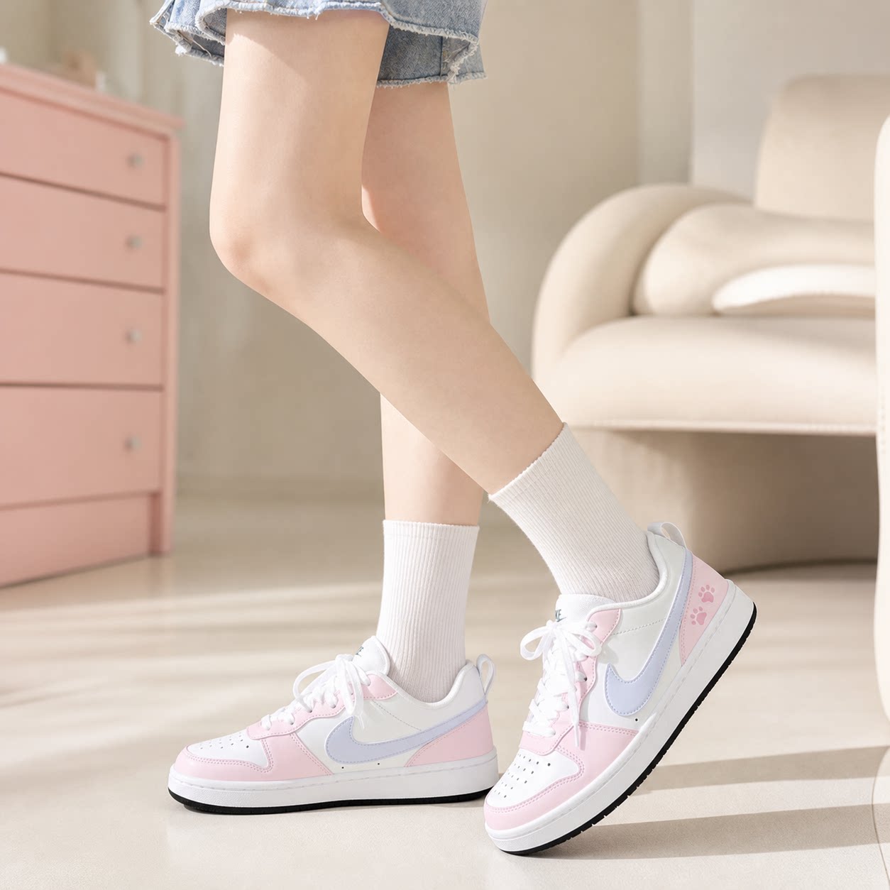 NikeCourtBorough小空军板鞋