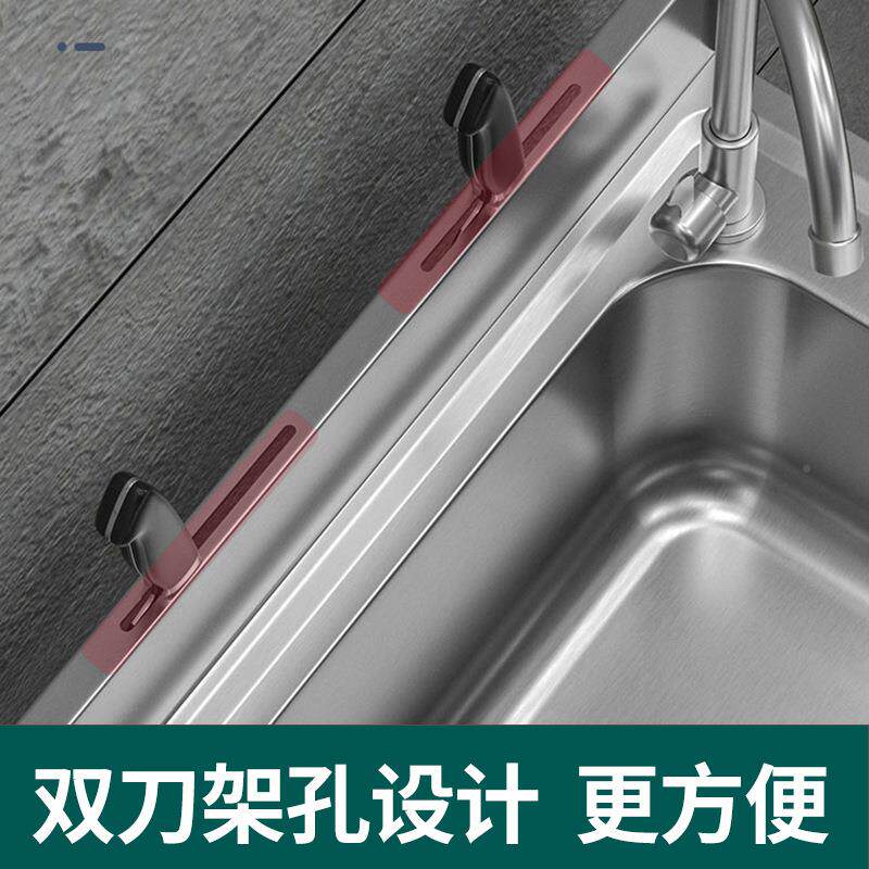 不锈钢洗洗菜盆双DSE01池面盆单槽厨房一体台碗洗手盆带支架平台
