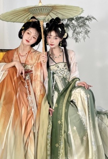 与春国风【临安春时】唐制直领对襟衫齐胸破群日常汉服女款闺蜜装