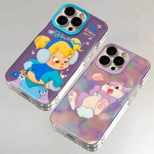 卡通花栗鼠桑普兔适用苹果13手机壳iphone14/15红米k70华为p60可爱nova8荣耀90动漫vivox70oppoa93小米保护套