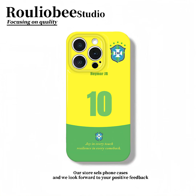 巴西内马尔球衣适用苹果17promax手机壳iPhone16/15/14新款13菲林12华为P70荣耀400vivoS50小米17红米K80oppo