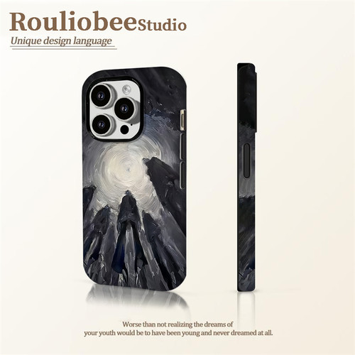 全机型暗黑油画无视一切手机壳