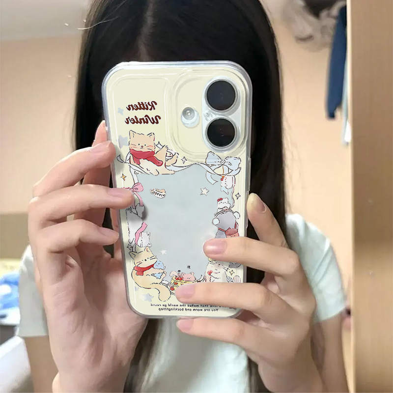 猫咪相框适用iphone17promax手机壳苹果16/15/14新款13华为mate70创意vivos30小米17PROoppo红米K80荣耀400