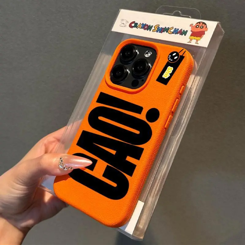 小众文字适用苹果16promax手机壳iPhone15新款软耐脏13/14磨砂荔枝纹11/12Pro男女款xsmax高级感xr创意保护套