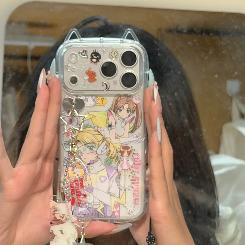 全机型鞠婧祎同款漫画少女猫耳朵