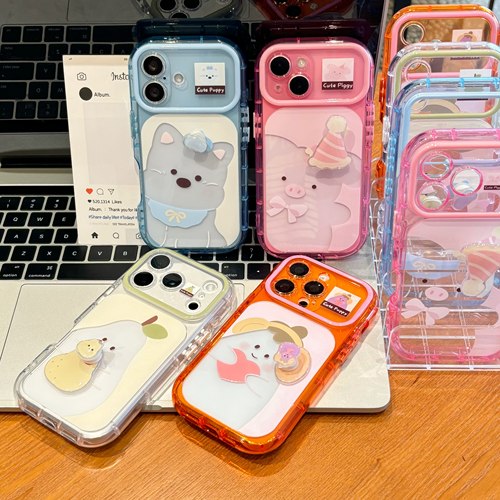 夏日水果转转贴件适用苹果17promax手机壳iPhone16/15新款14彩虹壳13华为PURA90vivoS60小米17红米K80oppo潮